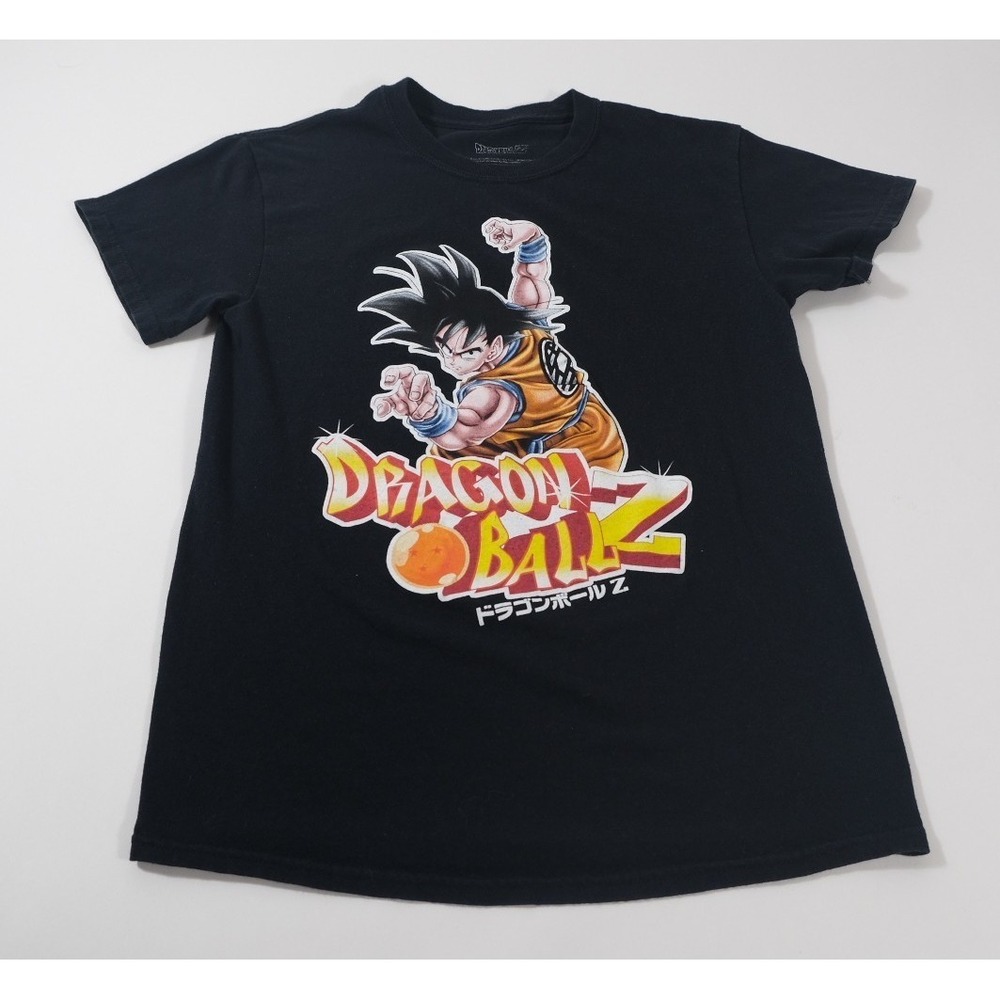 Dragon Ball Z T-Shirt Mens Small Black Goku Graphic Crew Neck Anime Short Sleeve
